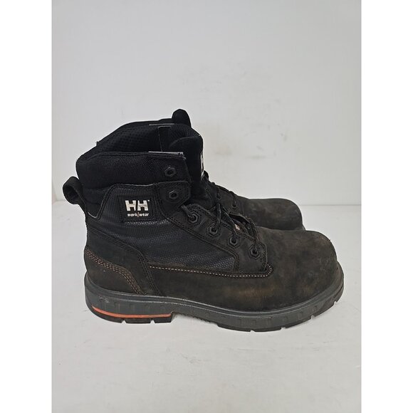 Helly Hansen Men's 6” FreshTech Steel Toe Work Boots HHS232001 Black Size 13M - Picture 2 of 8